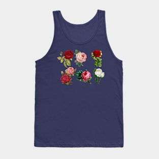 Rose Design Flowers Tank Top